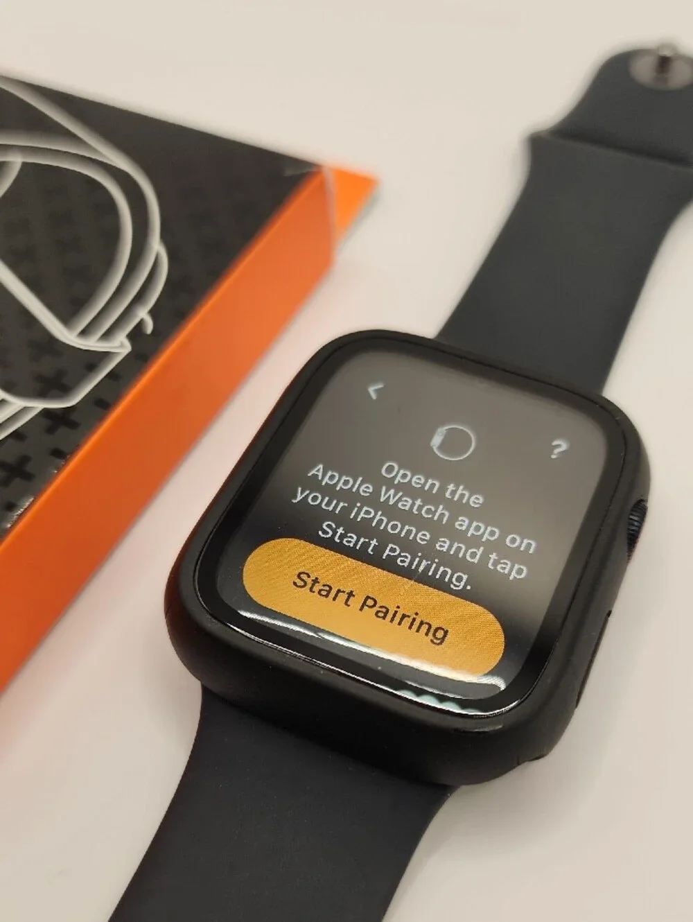 Apple Watch Black Silicone Band with Matching Protective Case